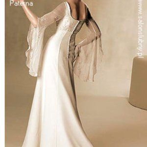 La Sposa Poet Sleeved Elvish Wedding Dress Boho